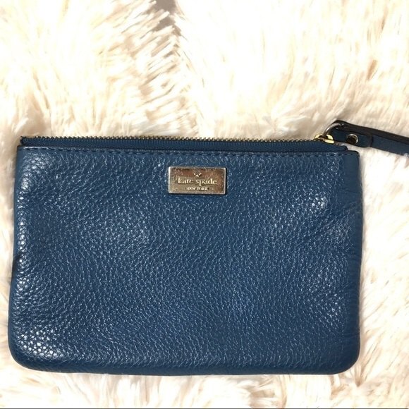 Kate Spade Highland Place Bee Wristlet Dark Denim - Picture 2 of 8